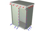 SCHROFF Outdoor Unibody Cabinet With Single Door, 1100H 20 U, 700W 500D
