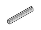 SCHROFF geleiderail meerdelig, middenstuk, kunststof extrusie, 1000 mm, 2 mm groefbreedte, grijs, 10 stuks