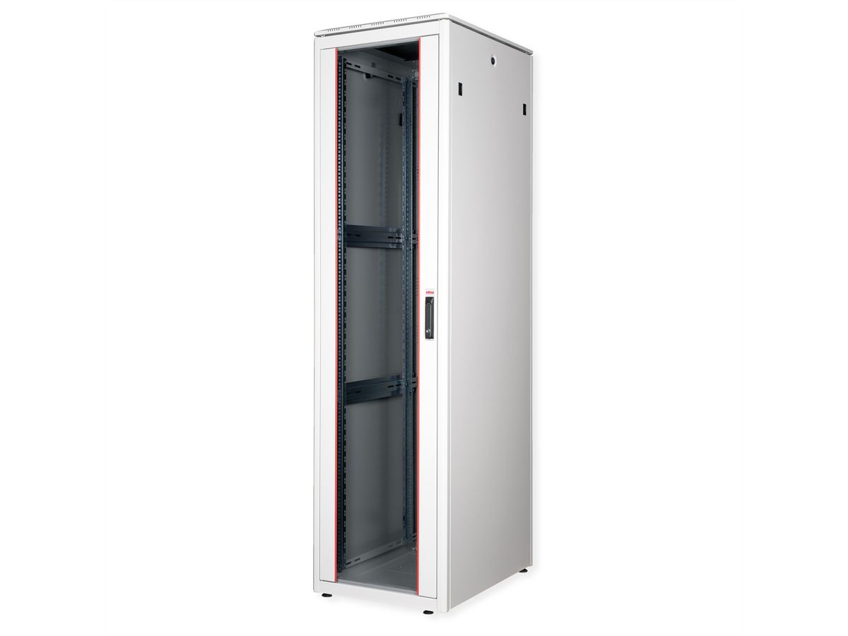 ROLINE 19-inch Network Cabinet Pro 47 U, 600x800 WxD glass door grey