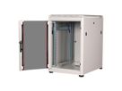ROLINE 19-inch Network Cabinet Pro 16 U, 600x800 WxD glass door grey
