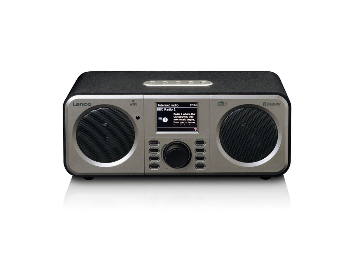 Lenco smart Radio DIR-141BK schwarz, BT, Spotify, 2x5w