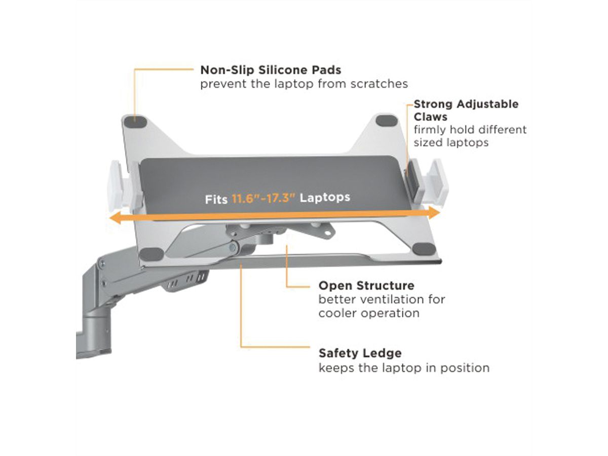 VALUE universele notebook-/tablethouder, VESA-compatibel