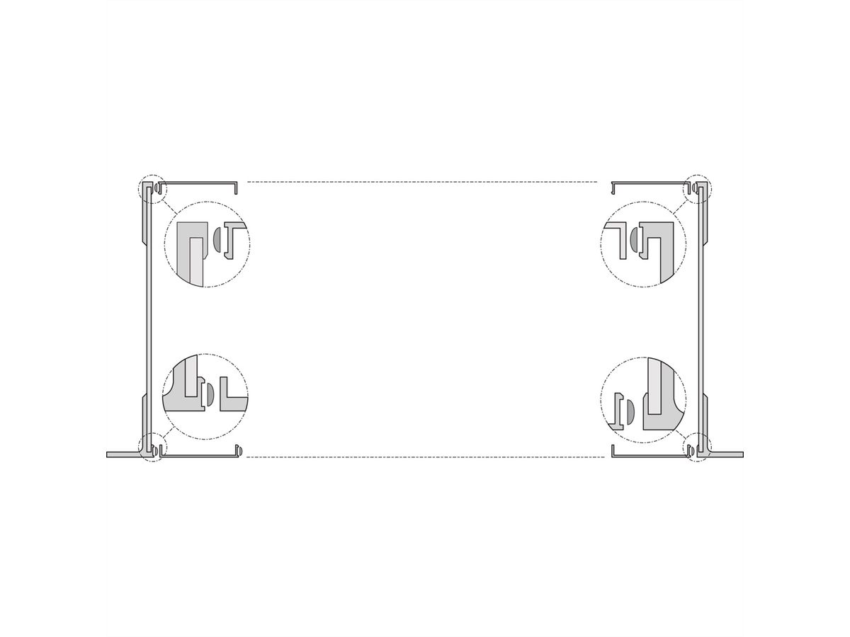 SCHROFF EuropacPRO Side Panel, Type F, Flexible, 9 U, 355 mm