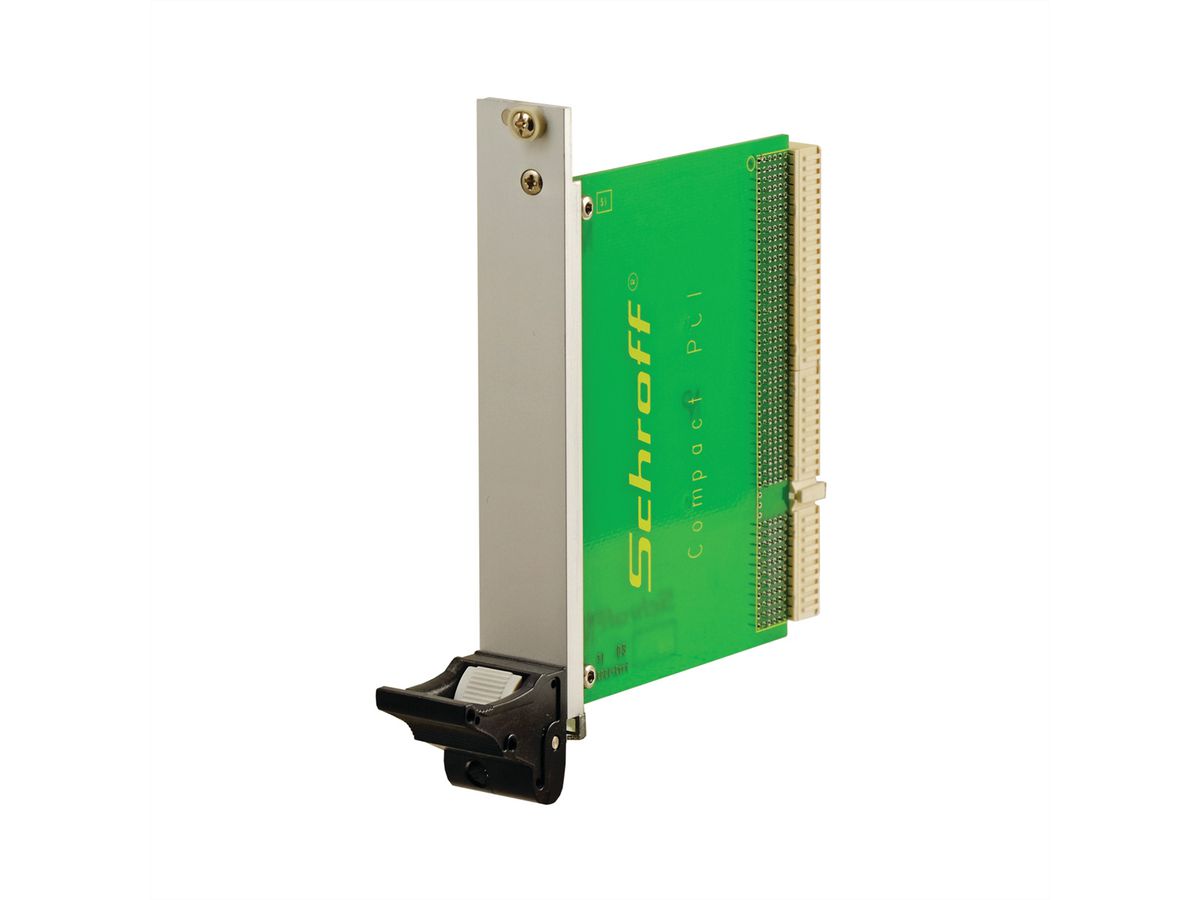 SCHROFF Plug-In Unit Kit With IEL Handle for Rear I/O, Shielded, Black, 3 U, 8 HP