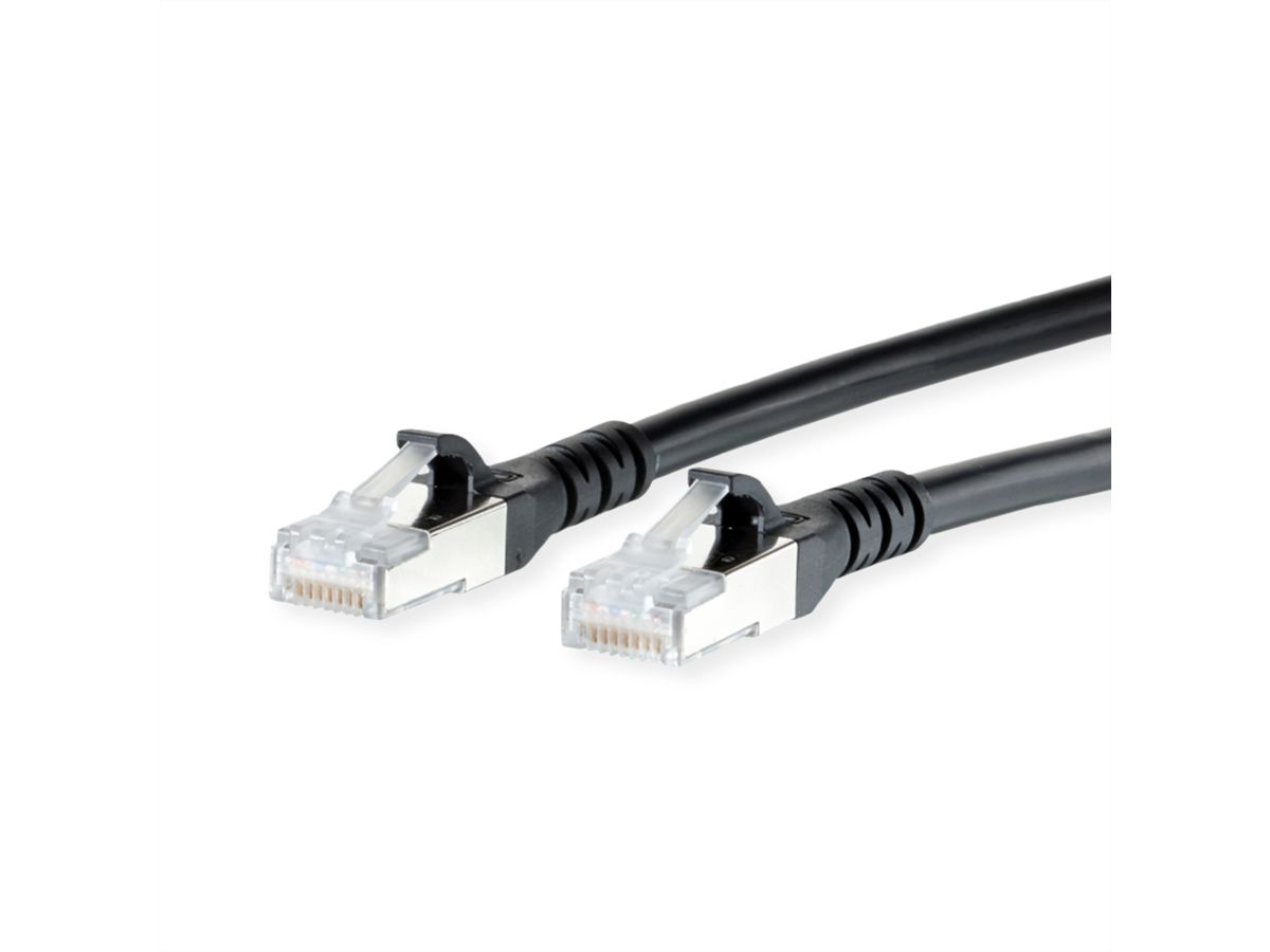 METZ CONNECT Patch cord Cat.6A AWG 26, LSOH, black, 90 m
