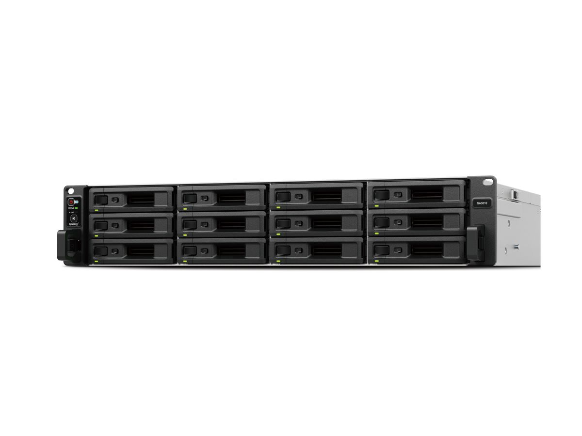 Synology SA SA3410 data-opslag-server NAS Rack (2U) Ethernet LAN Zwart, Grijs D-1541