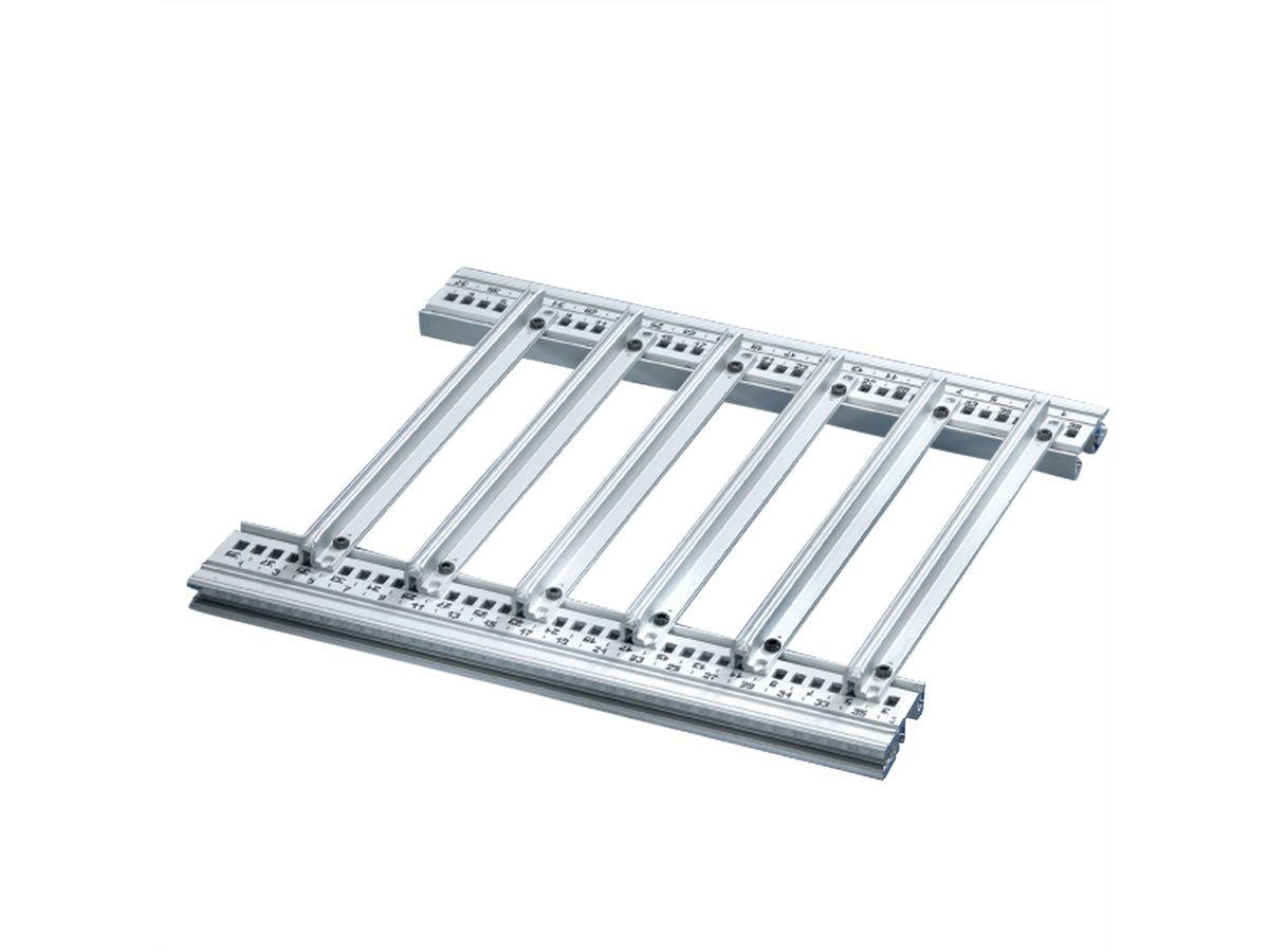 SCHROFF geleiderail accessoire type voor zware printplaten, extra sterk, aluminium, 280 mm, 2,5 mm groefbreedte, zilver