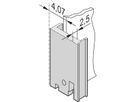 SCHROFF Plug-In Unit U-Profile Front Panel for IEL, IET Type 2 Handle, 3 U, 14 HP, 2.5 mm, Al, Front Anodized, Rear Conductive