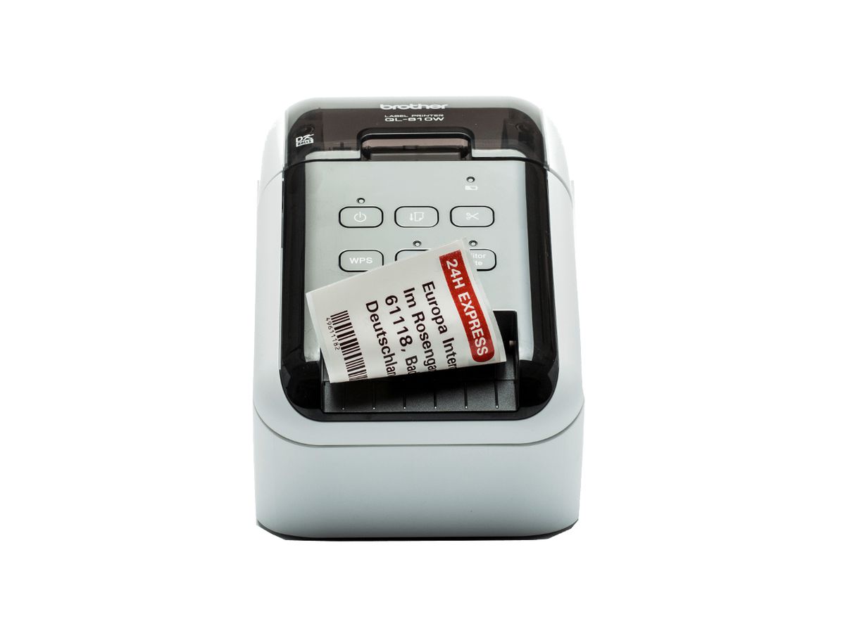 Brother QL-810WC label printer Direct thermal Colour 300 x 600 DPI 176 mm/sec Wired & Wireless Ethernet LAN DK Wi-Fi