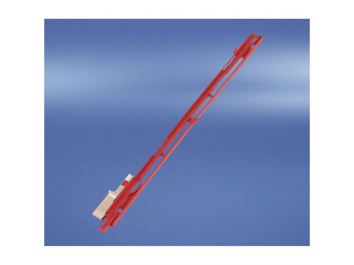 SCHROFF MTCA Guide Rail, Red, Bottom, for AMC Modules, 100 pieces
