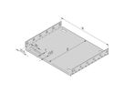 SCHROFF EuropacPRO Mounting Plate for Use With Cover Plate, 84 HP, 220 mm Board Length