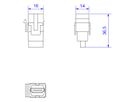 BACHMANN HDMI 2.0 Keystone module socket/socket white