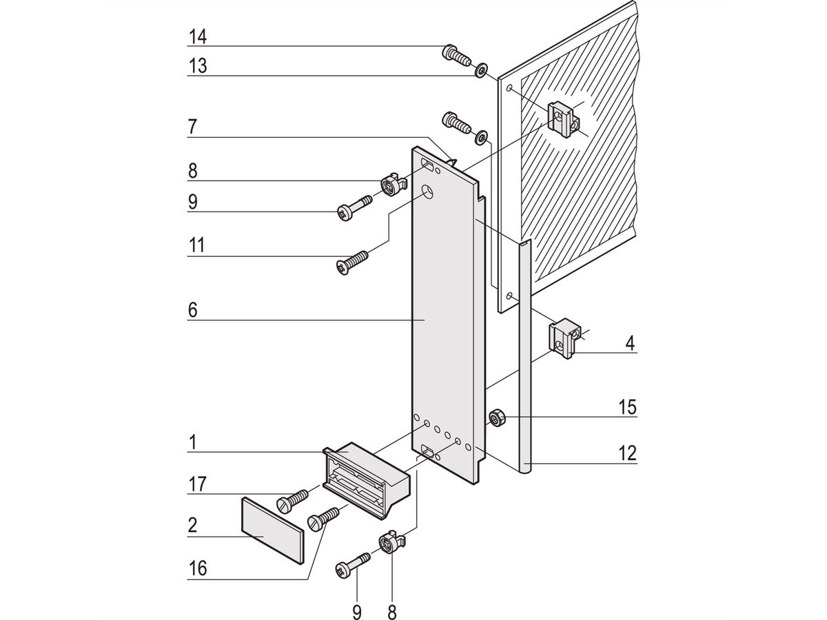 SCHROFF Plug-In Unit Kit With Trapezoid Handle, Shielded, Grey, 3 U, 6 HP