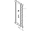 SCHROFF Varistar 19" Swing Cabinet Frame Trim, 25 U Asymmetrical Assembly
