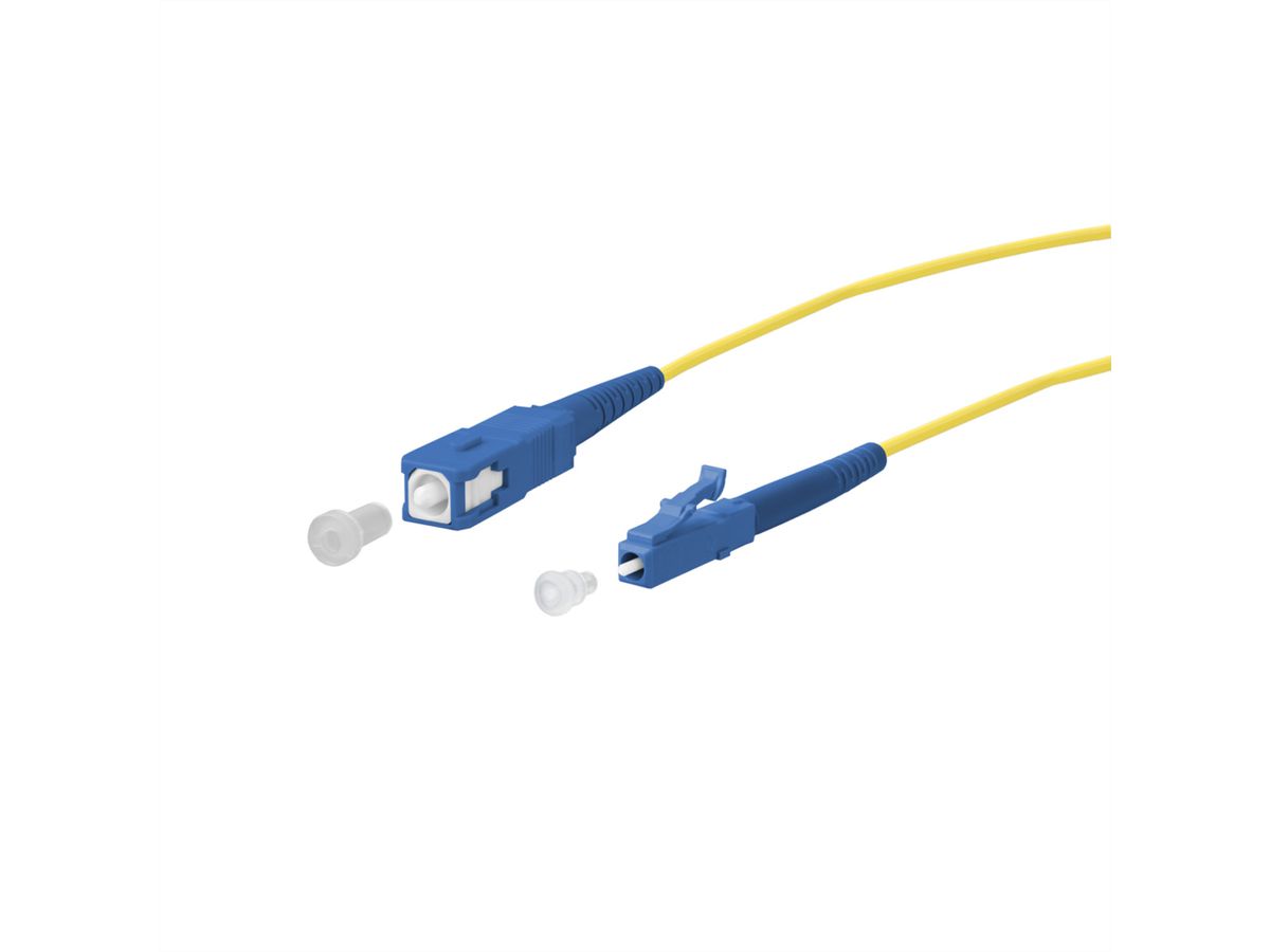 METZ CONNECT OpDAT patch cord, SC-S/LC-S OS2, 1 m