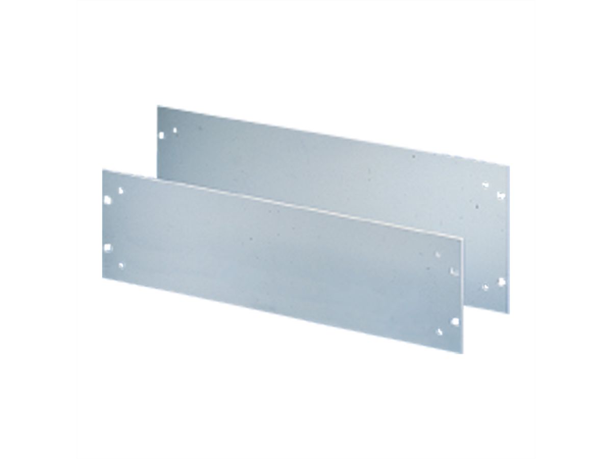 SCHROFF 19" Front Panel With Holes for Handles, 4 U, 4 mm, Al, Anodized