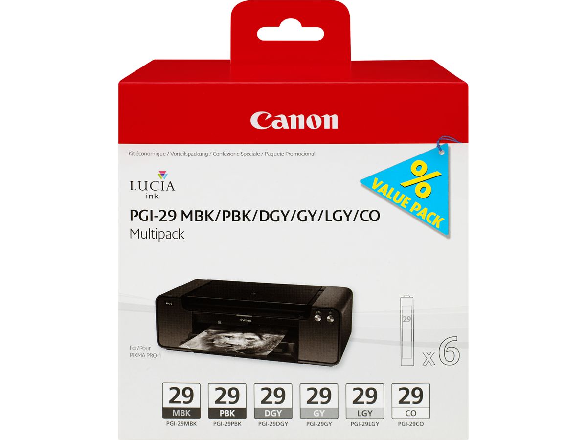 Canon 4868B018 inktcartridge Origineel Zwart, Donkergrijs, Grijs, Licht Grijs, Mat Zwart, Foto zwart