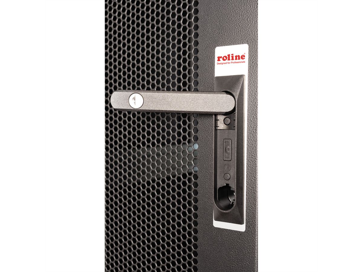 ROLINE 19-inch server cabinet Basic 26 U, 600x1000 WxD perforated black