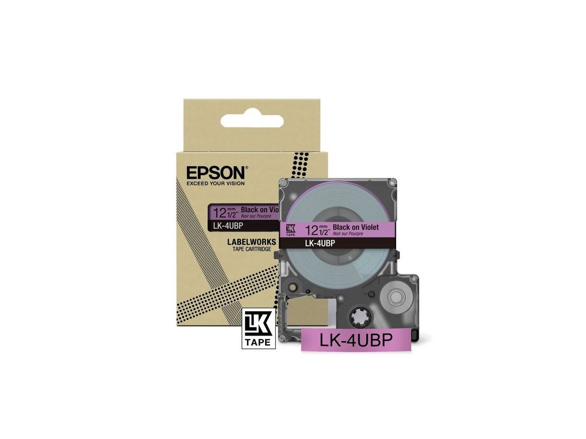 Epson LK-4UBP Black, Purple