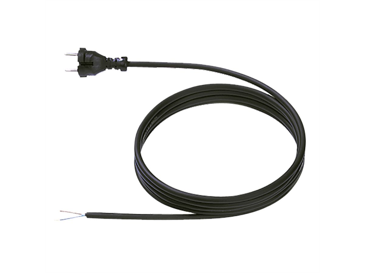 BACHMANN neoprene cable 2x1.5 2m black, H07RN-F 24G/AEH