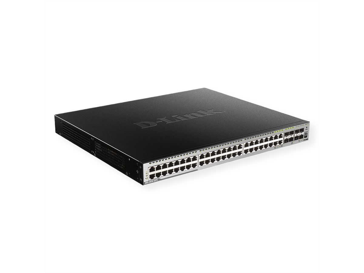 D-Link DGS-3630-52PC/SI/E 52-Poorts Layer 3 Gigabit PoE Stack Switch (SI)