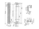 SCHROFF Stekker Type C, EN 60603, DIN 41612, vrouwelijk, 64 contacten, soldeerpennen, 2,5 mm
