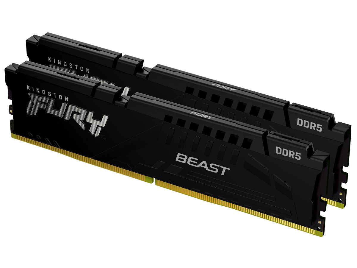 Kingston Technology FURY Beast 64GB 6000MT/s DDR5 CL30 DIMM (Kit of 2) Black EXPO