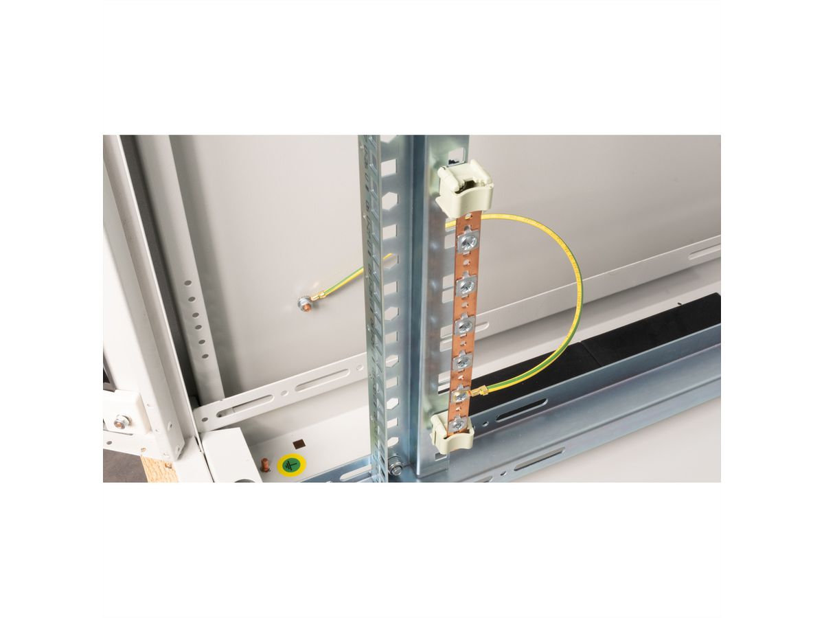 ROLINE potential equalisation rail, 220mm incl. earthing cable