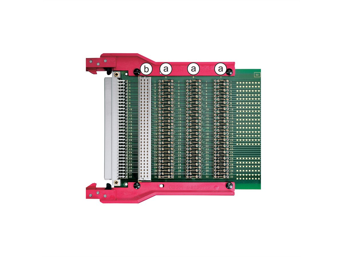 SCHROFF testadapter type C, C64, 6 HE, 160 mm, 1 L, U/I