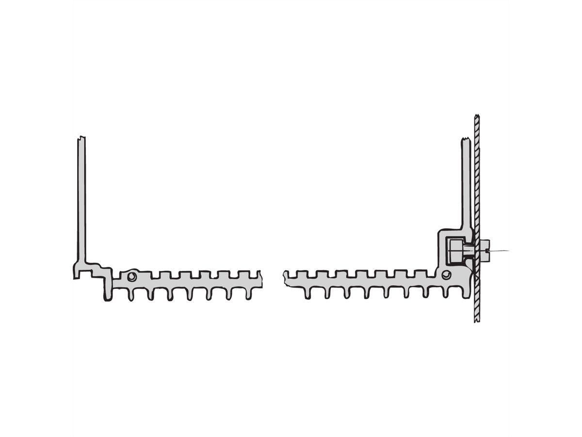 SCHROFF HF-frame type insteekmodule schuifmoer, M2,5, 100 stuks