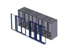 SCHROFF Air Separation Cover, Front Panel Kit, for 800 mm Cabinet width, With Cable fingers