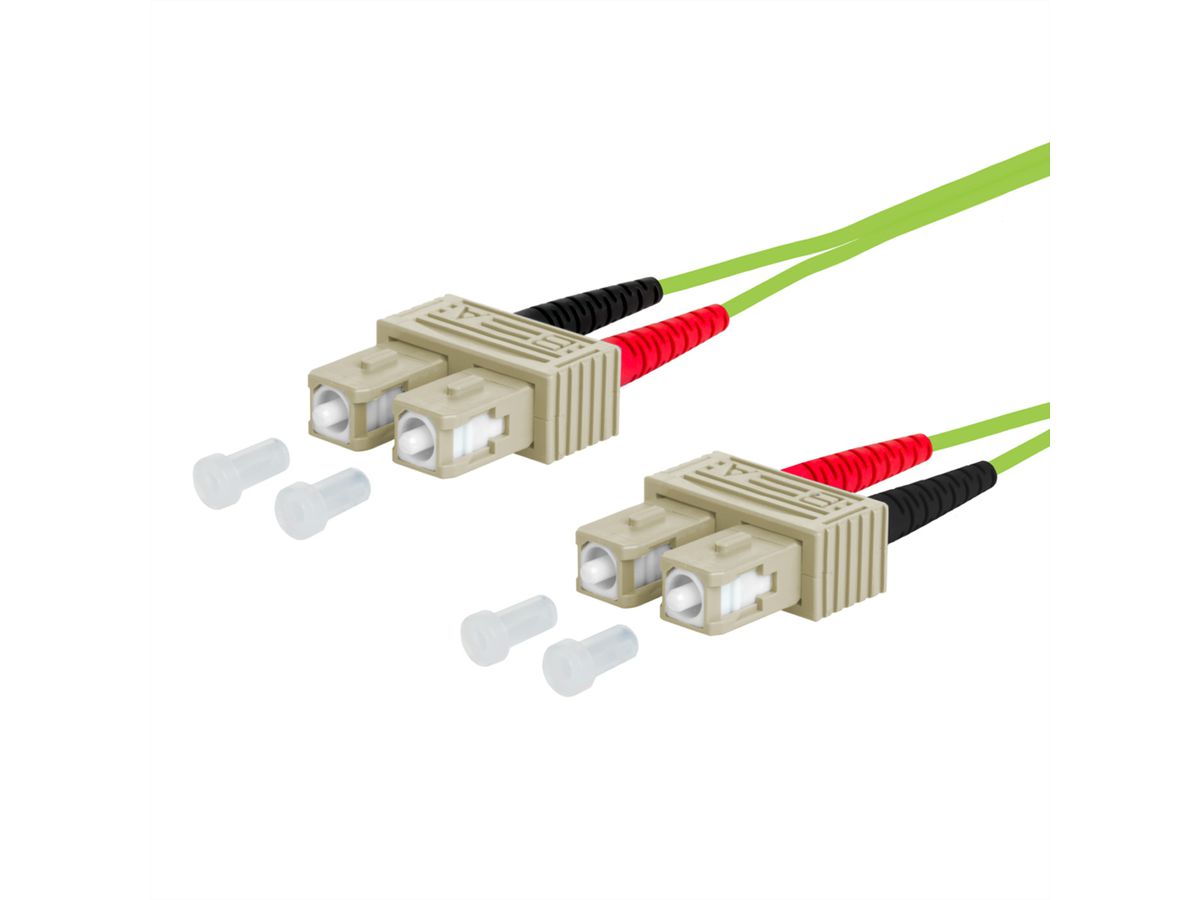 METZ CONNECT OpDAT patch cord, SC-D/SC-D OM5, 2 m