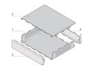 SCHROFF Interscale Desktop Case, Perforated, 133 mm, 399 mm, 221 mm