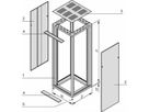 SCHROFF Eurorack kast zonder deuren, 34 U 1600H 600W 600D, RAL 7021/7035