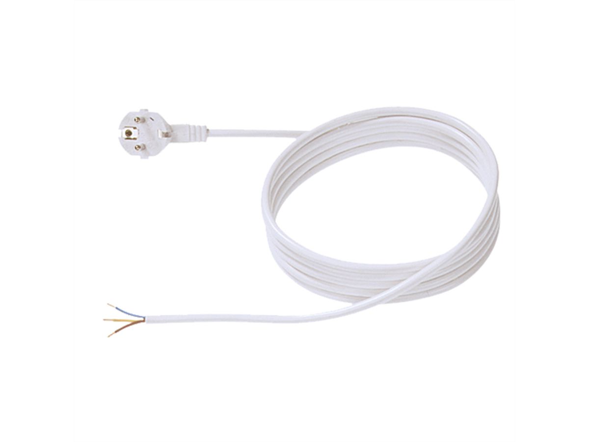 BACHMANN supply cable H05VV-F 3G1.5 3m, white, individually packed