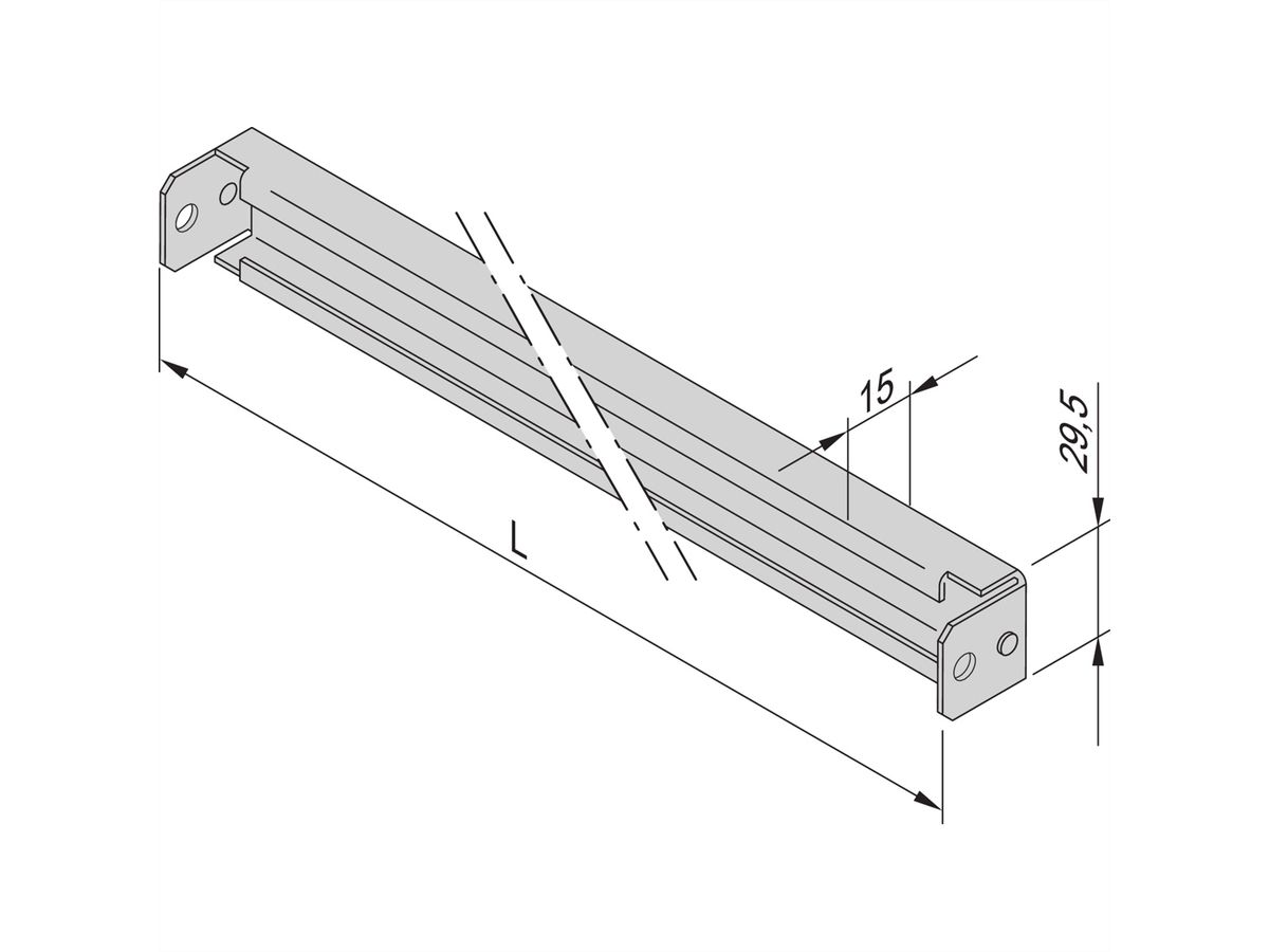 SCHROFF Varistar C-rails voor kastbreedte 800 mm