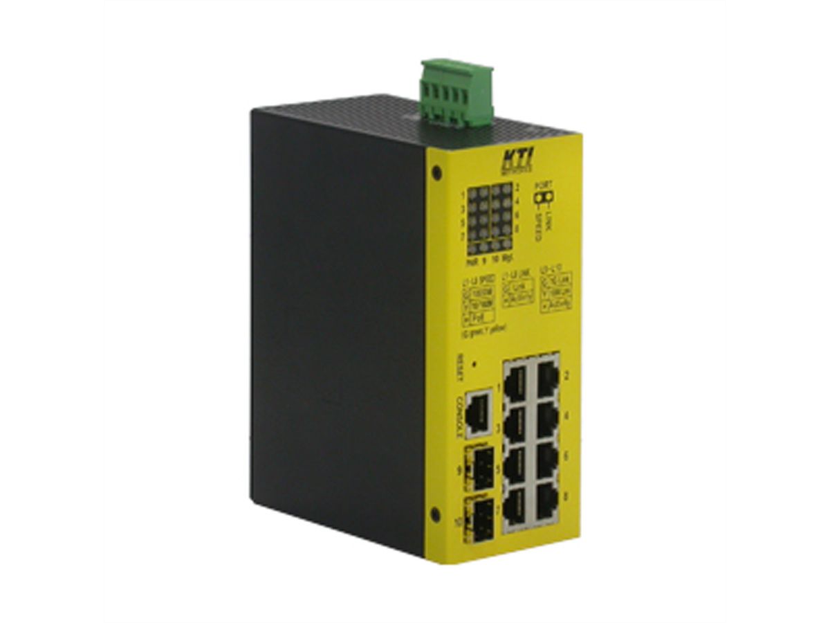 KTI KGS-1064-HP 10-Port Industrial Giga PoE-Switch
