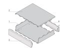 SCHROFF Interscale Desktop Case, Non-Perforated, 88 mm, 399 mm, 310 mm