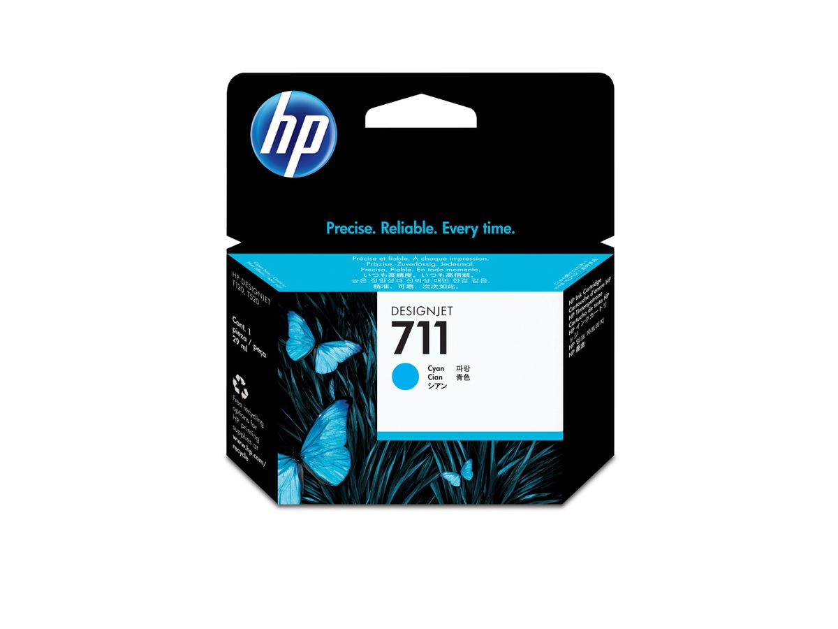 HP 711 cyaan DesignJet inktcartridge, 29 ml