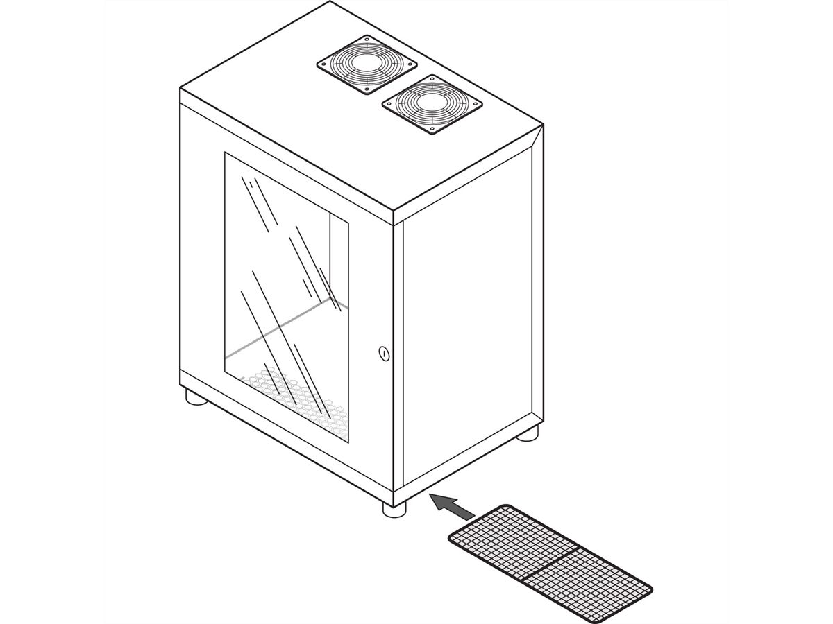 SCHROFF Epcase luchtfilterset voor 10" kast (x3)
