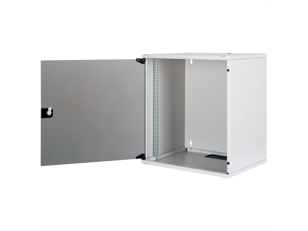 ROLINE 19-inch wall-mounted housing Basic 12 U, 540x400 WxD kit grey