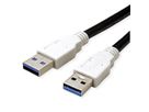 BACHMANN USB 3.2 Kabel A/A 1:1, zwart, 1 m
