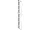SCHROFF Varistar 19" Panel/Slide Mount Dimensioning Strip, White, 47 U