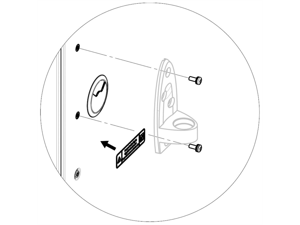 SCHROFF Montageset monitorarm voor Varistar kast met geschroefde zijpanelen
