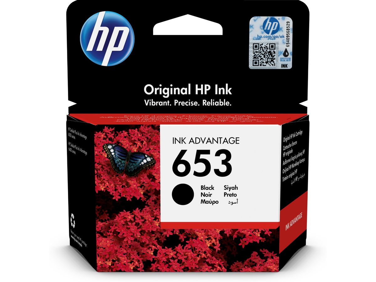 HP 653 1 stuk(s) Origineel Normaal rendement Zwart