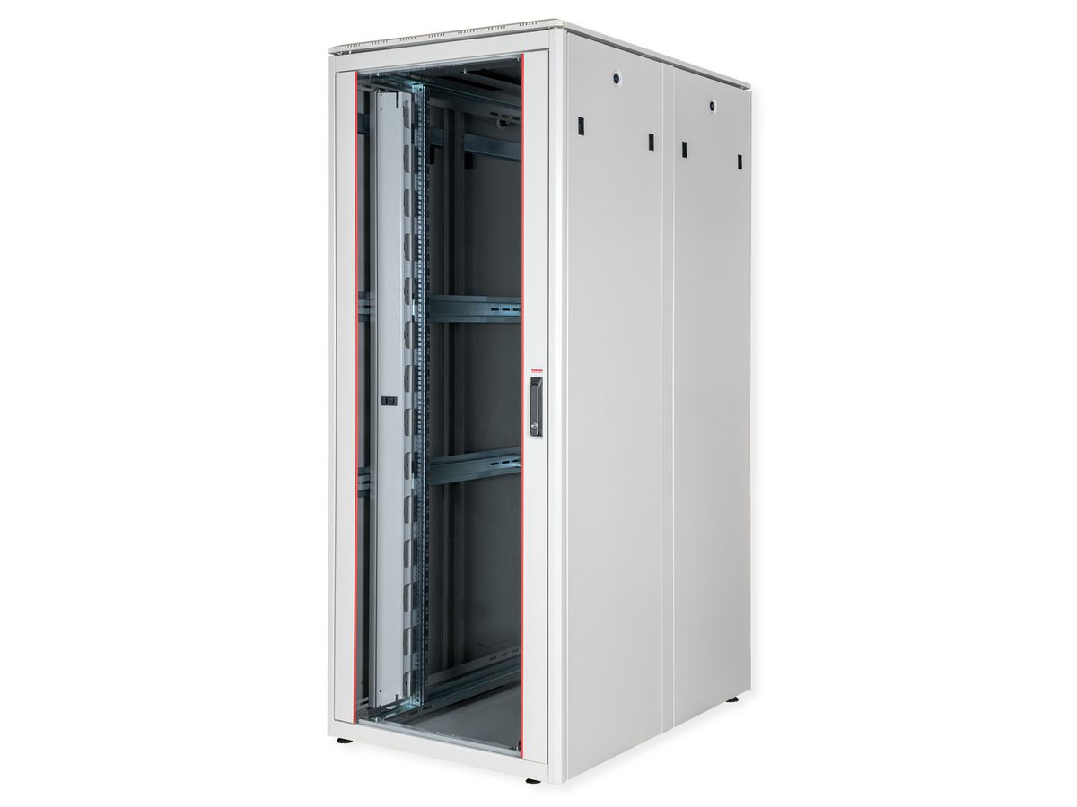 ROLINE 19-inch Network Cabinet Pro 42 U, 800x1200 WxD glass door grey