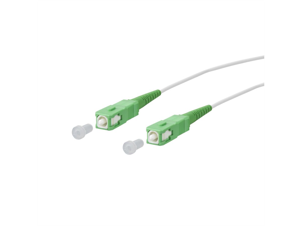 METZ CONNECT OpDAT patch cord, SC-S APC/SC-S APC OS2, 5 m