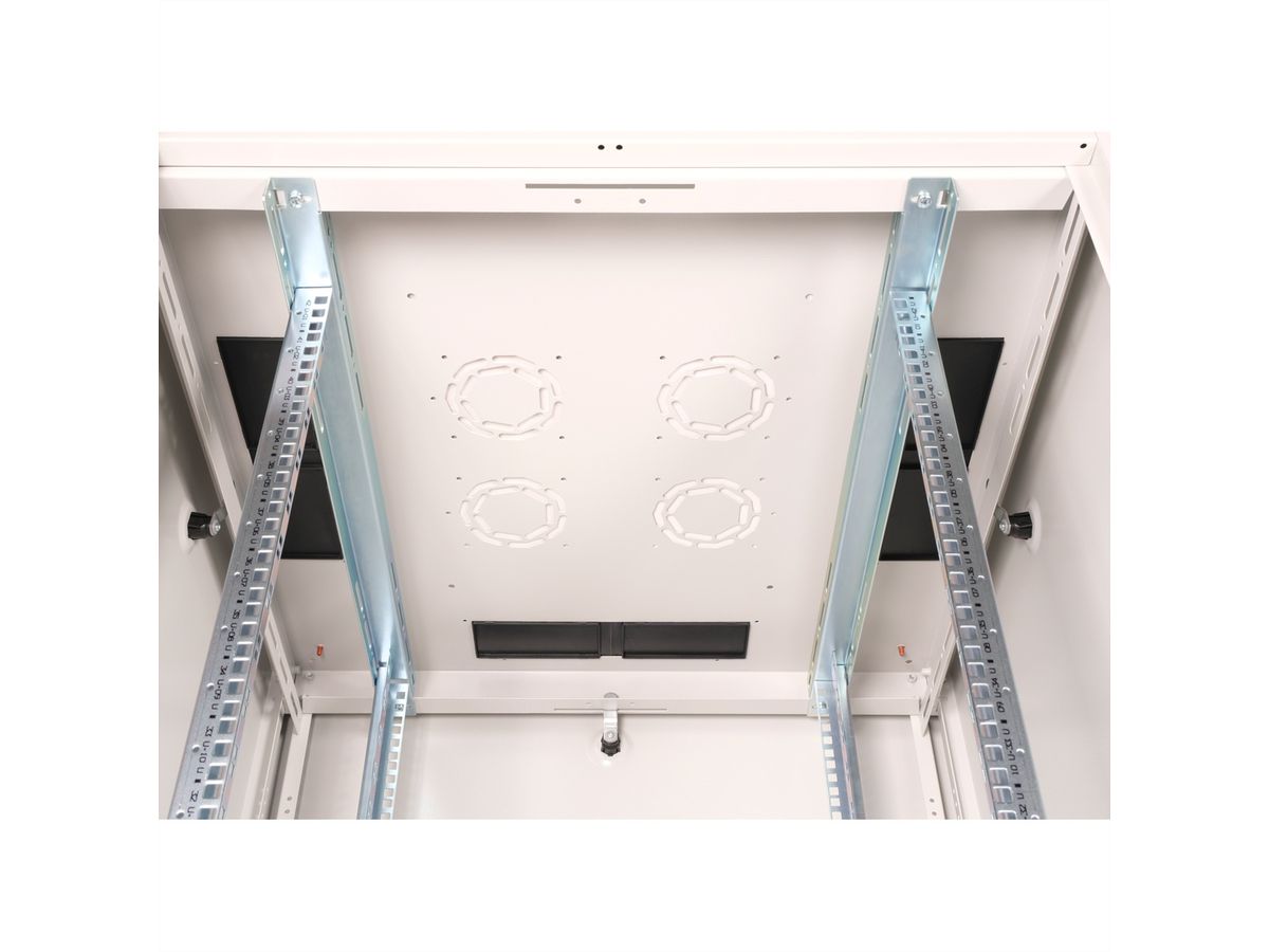 ROLINE 19-inch Network Cabinet Basic 42 U, 800x800 WxD glass door grey