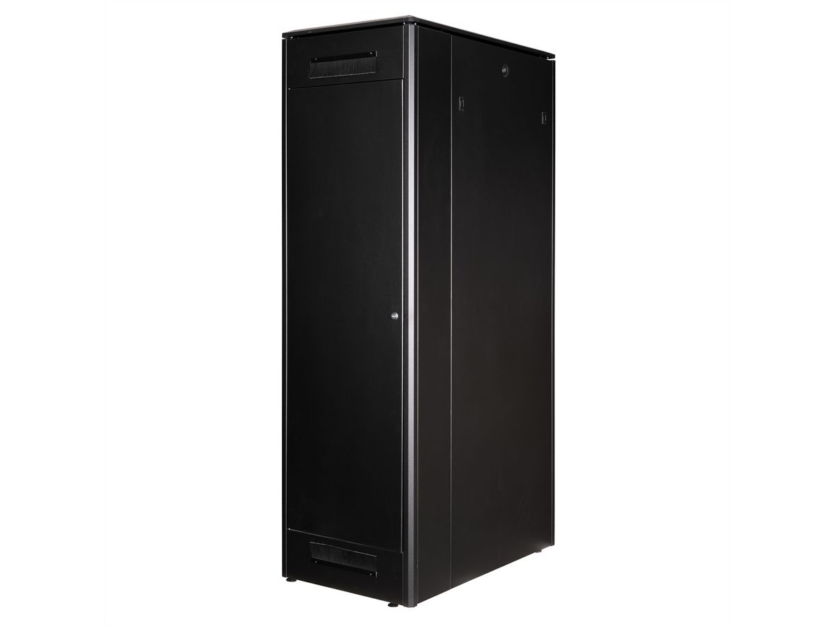 ROLINE 19-inch Network Cabinet Pro 42 U, 600x1000 WxD glass door black