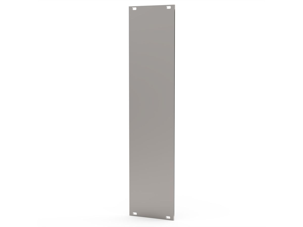 SCHROFF Front Panel, Refrofit Shielding, 6 U, 12 HP, 2.5 mm, Al, Anodized, Untreated Edges